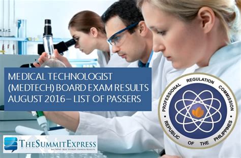 2016 medtech board exam result|TOP 10 PASSERS: August 2016 MedTech Board Exam .